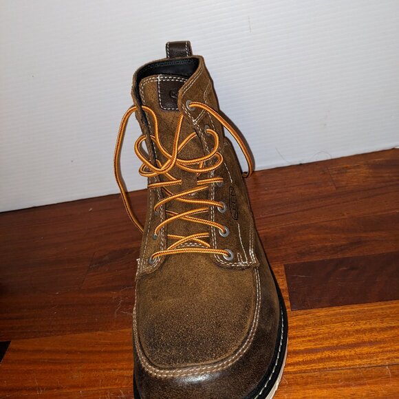 KEEN Utility Men's San Jose 6" Soft Toe Wedge Work - Size 10 Wide, Coffee Bean - Picture 11 of 14